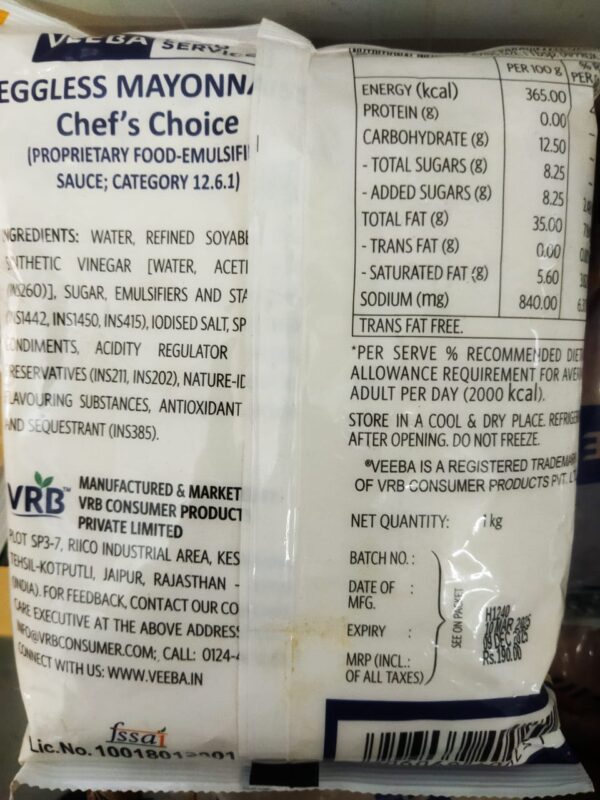 VH CHEF CHOICE MAYO (1 KG) - Image 2